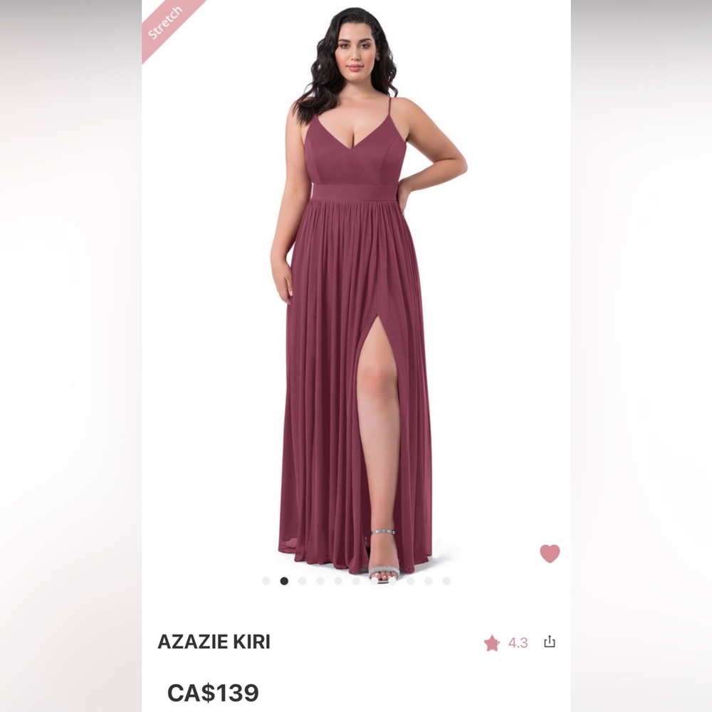 Azazie Kiri Dress in Mulberry